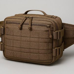 Tactical Style Waist Pack with MOLLE Webbing for Modular Attachment