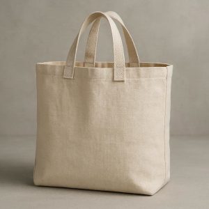 Heavy Duty Plain Canvas Tote Bag for Grocery Shopping and Everyday Use