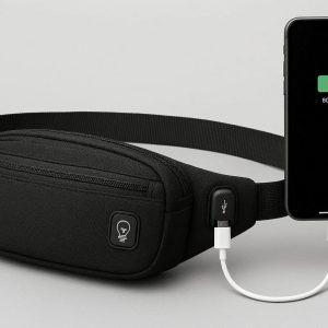 Smart Waist Pack with Built in USB Charging Port for On the Go Power