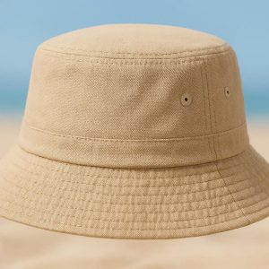 Breathable Solid Color Bucket Hat for Sun Protection and Beach Days