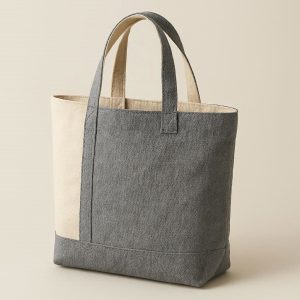 Reversible Canvas Tote Bag Two Colors in One for Double the Style